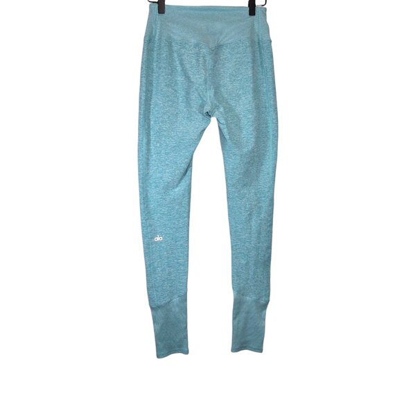 Alo Yoga High-Waist Alosoft Lounge Legging in Blue Quartz Heather - Picture 3 of 10